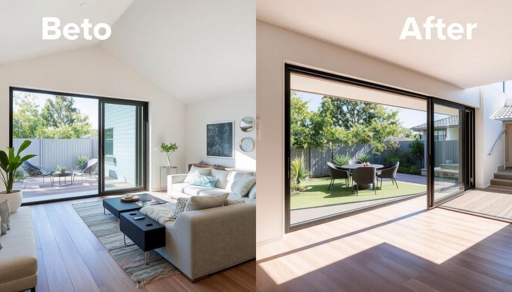 Australian home transformed with aluminium sliding doors