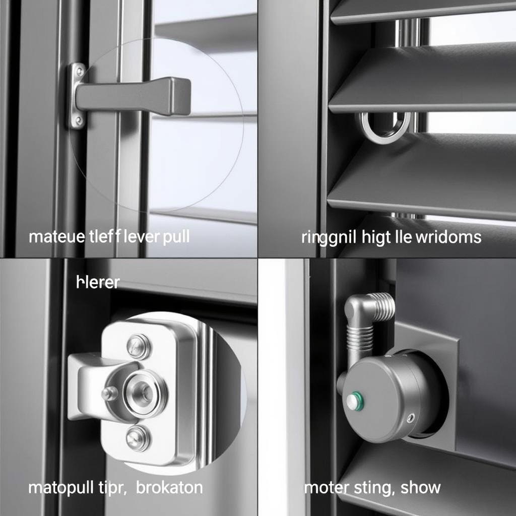 Different operation methods for louvre windows in Australia