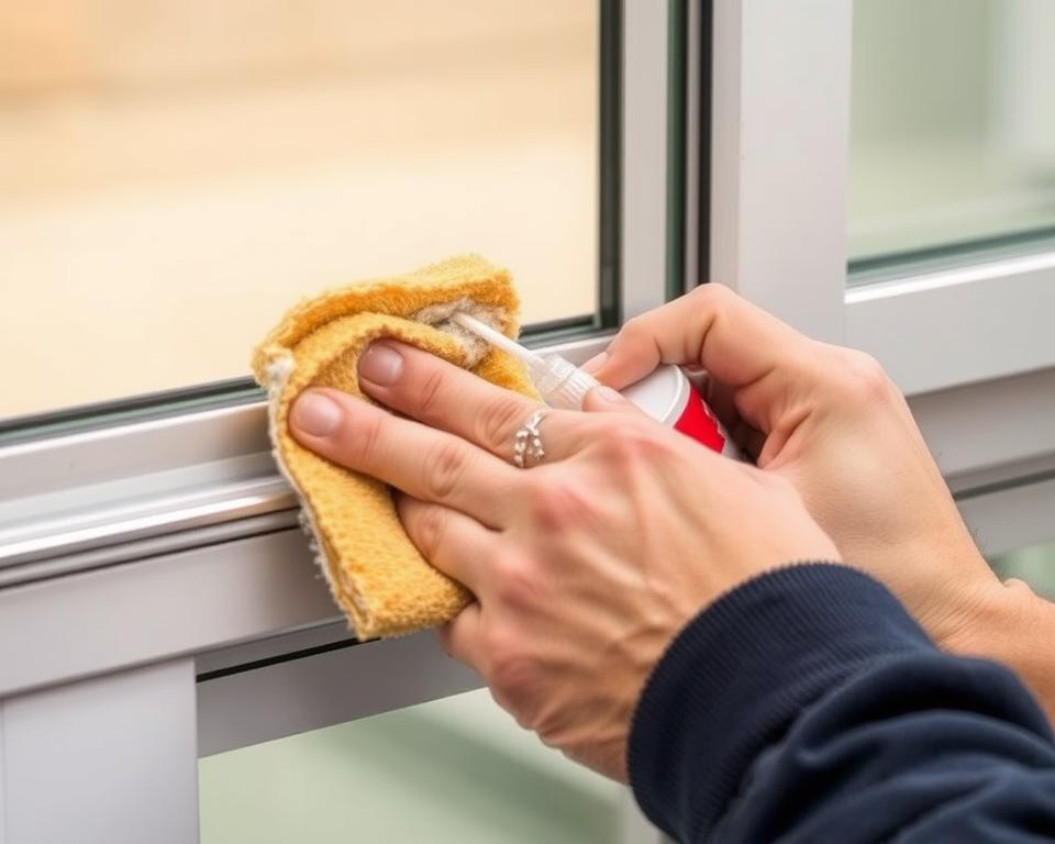 Maintaining sliding door tracks and hardware
