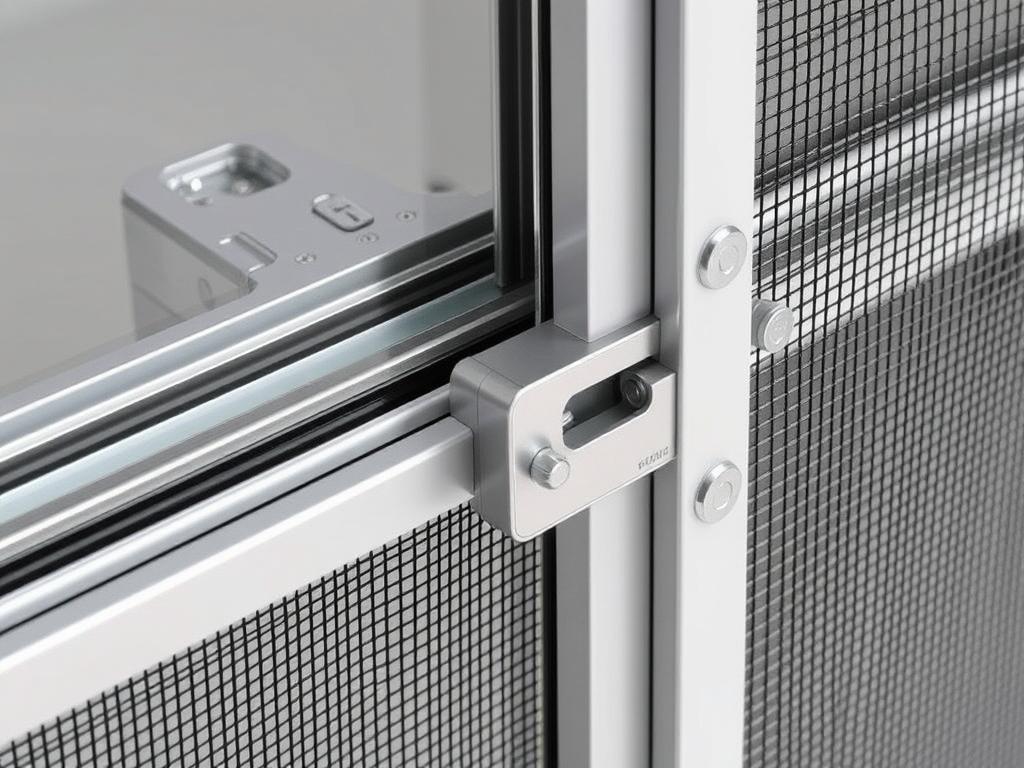 Security features of modern aluminium sliding doors with security screen
