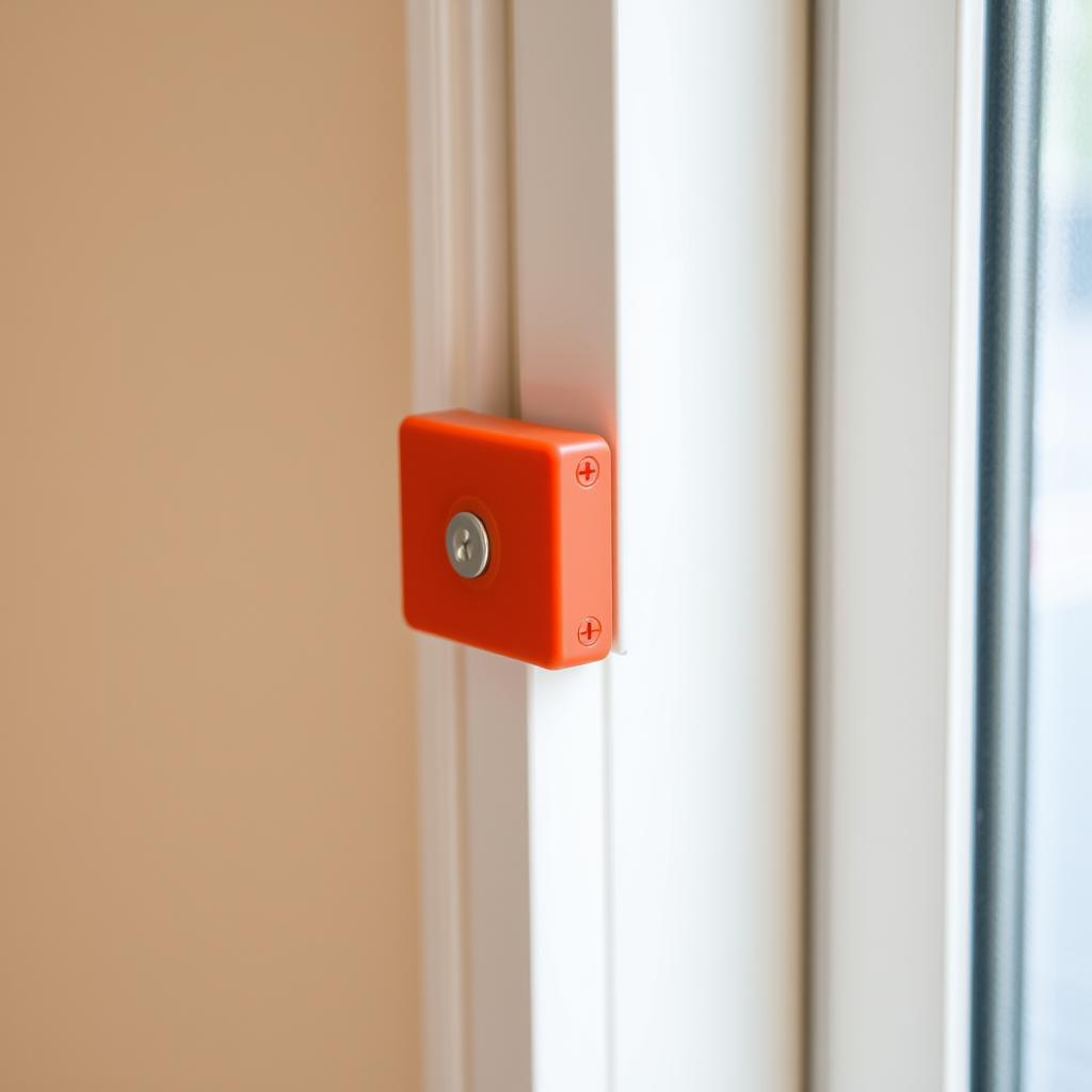 Track blocker security device for sliding door