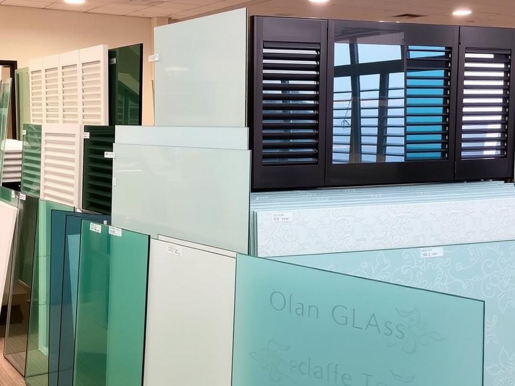 Various glass options for louvre window blades