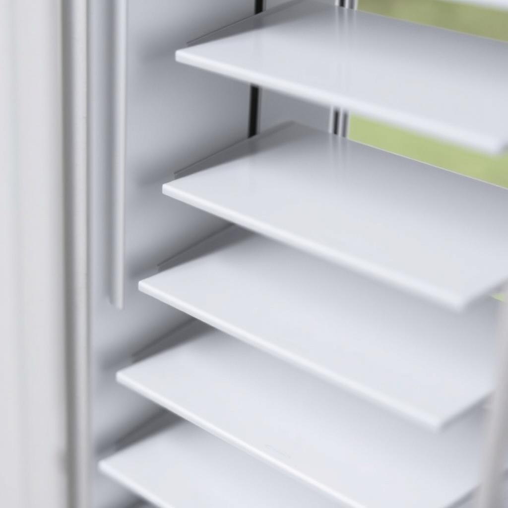 102mm louvre window blades showing airflow pattern