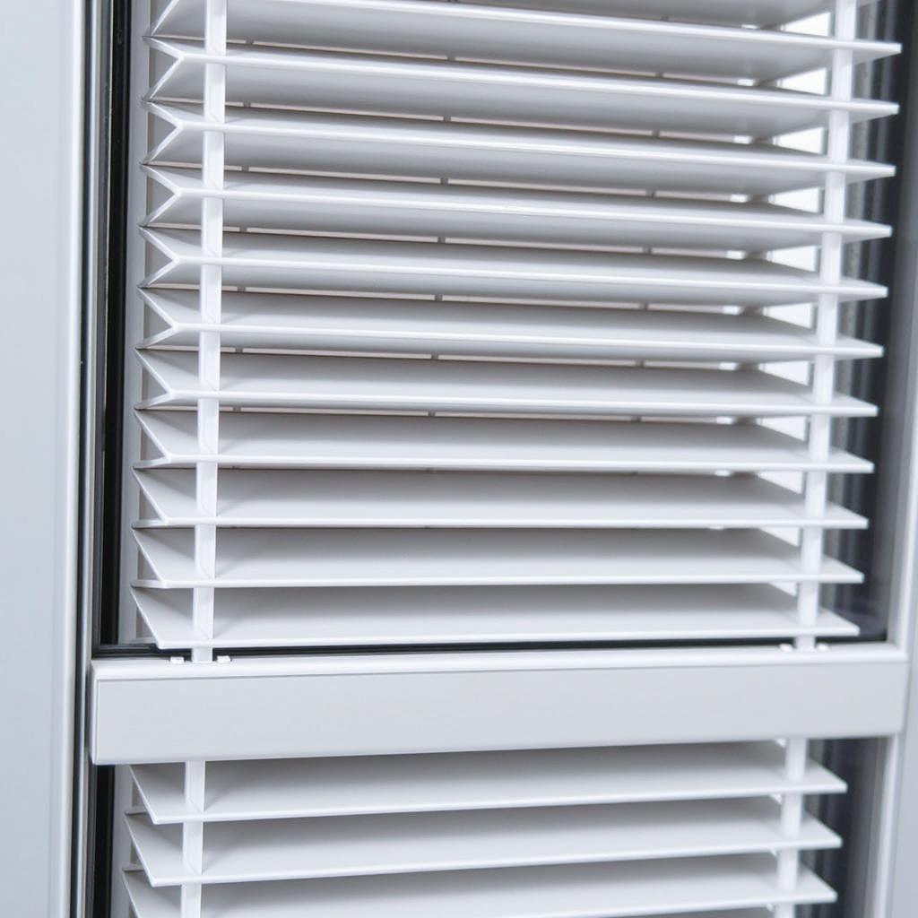 152mm louvre window blades showing enhanced airflow