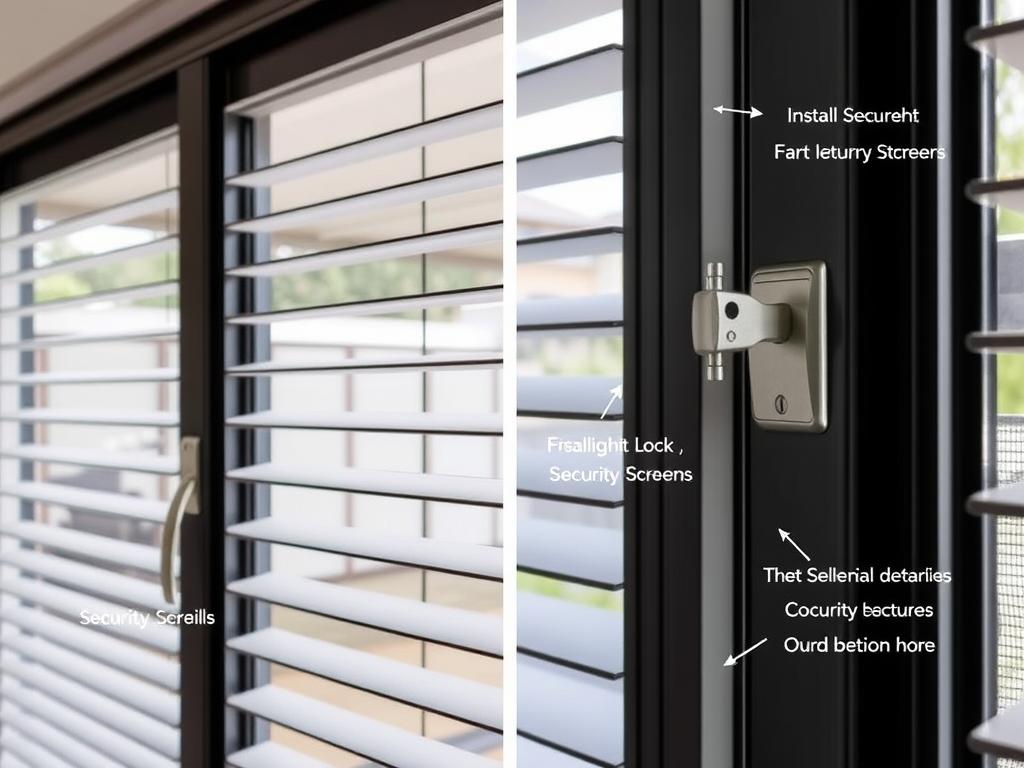 Security screens and locks for louvre windows in Sydney with pricing details