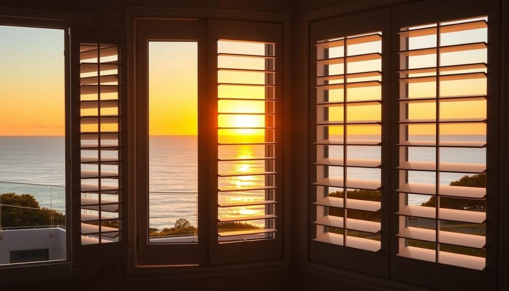 Well-maintained aluminium louvre windows in a Sydney coastal home